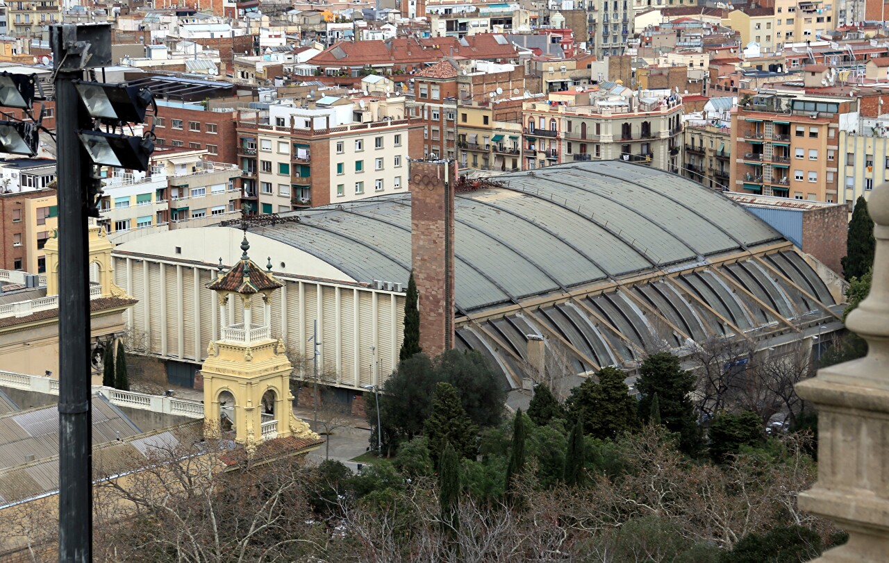Барселона. Вид с крыши Национального Дворца