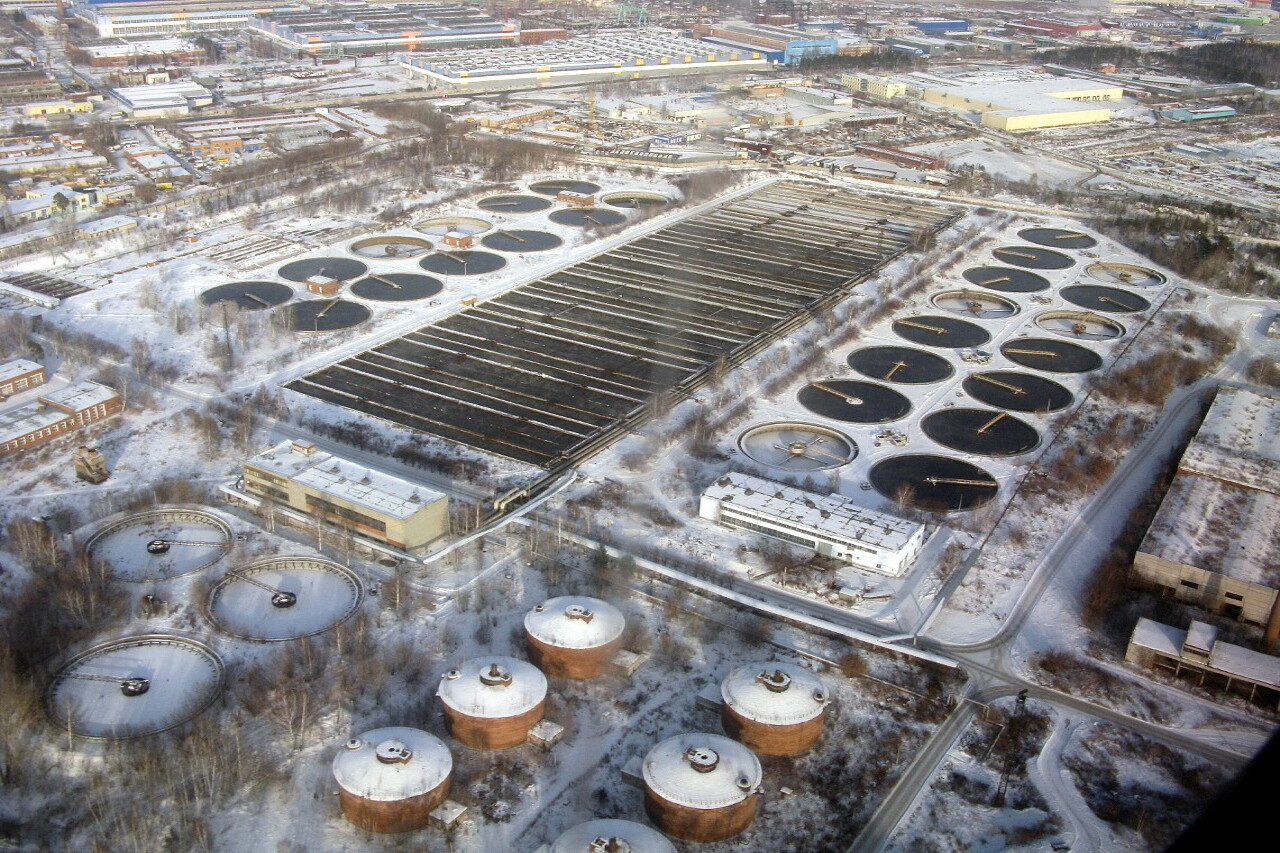 The surroundings of Yekaterinburg, the view from the plane