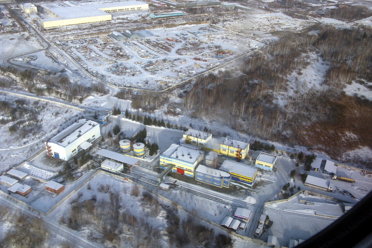 The surroundings of Yekaterinburg, the view from the plane