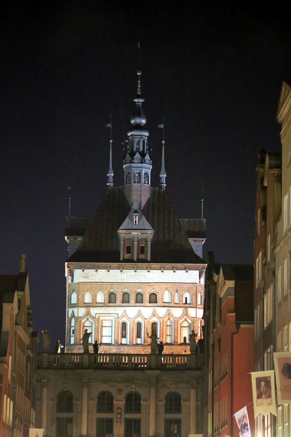 Старый Гданьск ночью