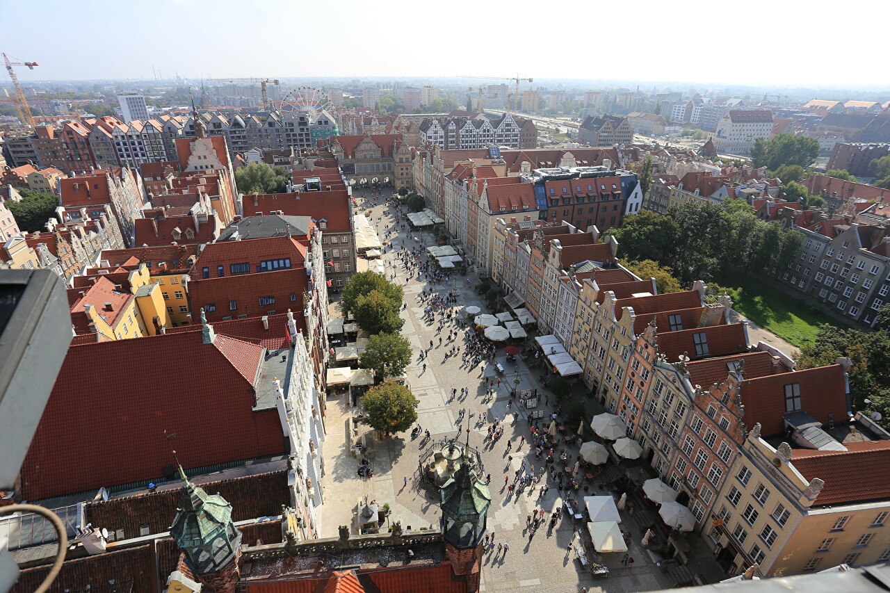 Gdańsk view from the Ratusz tower