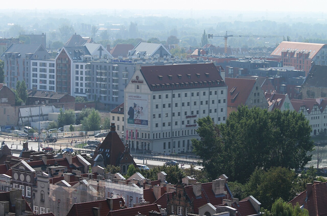 Гданьск. Вид с башни Ратуши