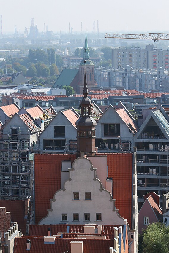 Гданьск. Вид с башни Ратуши