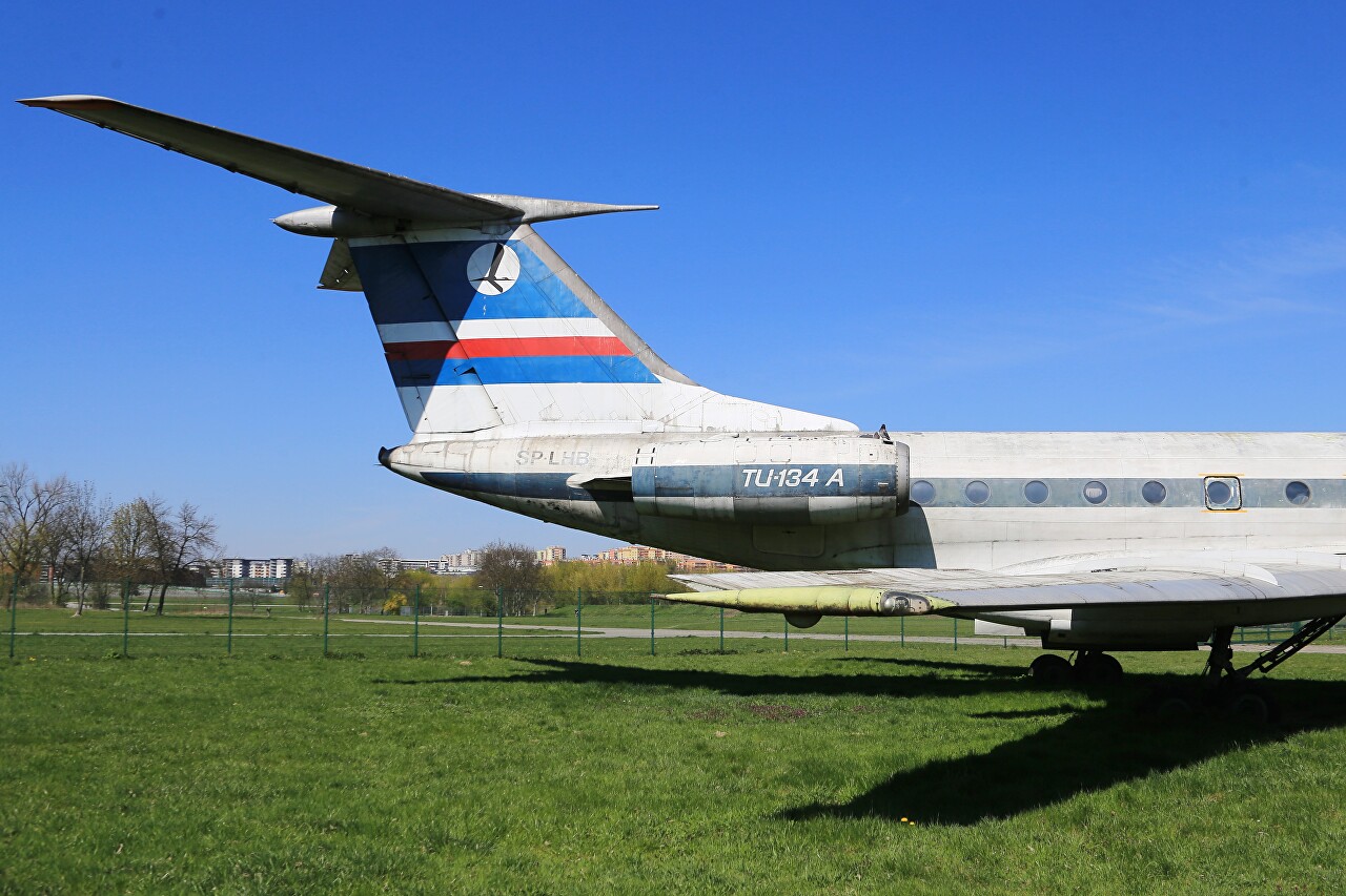 Tupolev Tu-134A, passenger aircraft, Krakow
