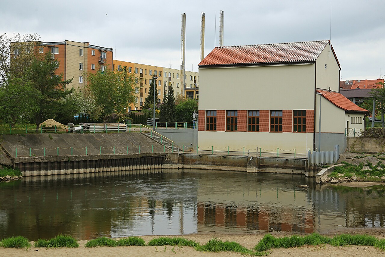 Hydroelectric station on Pasleka river, Braniewo