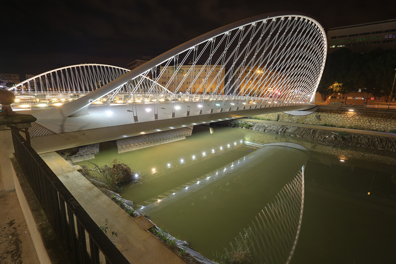 Murcia's Bridge at Night 