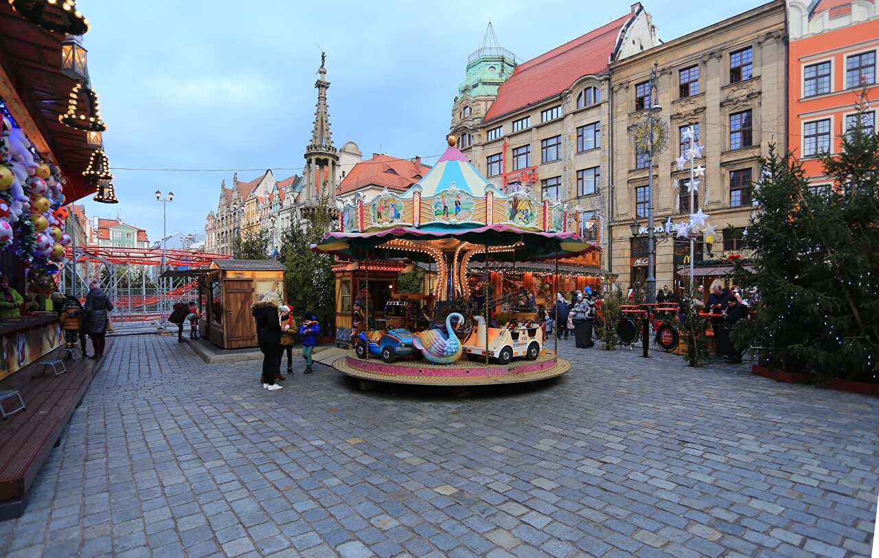 Christmas town in Wroclaw