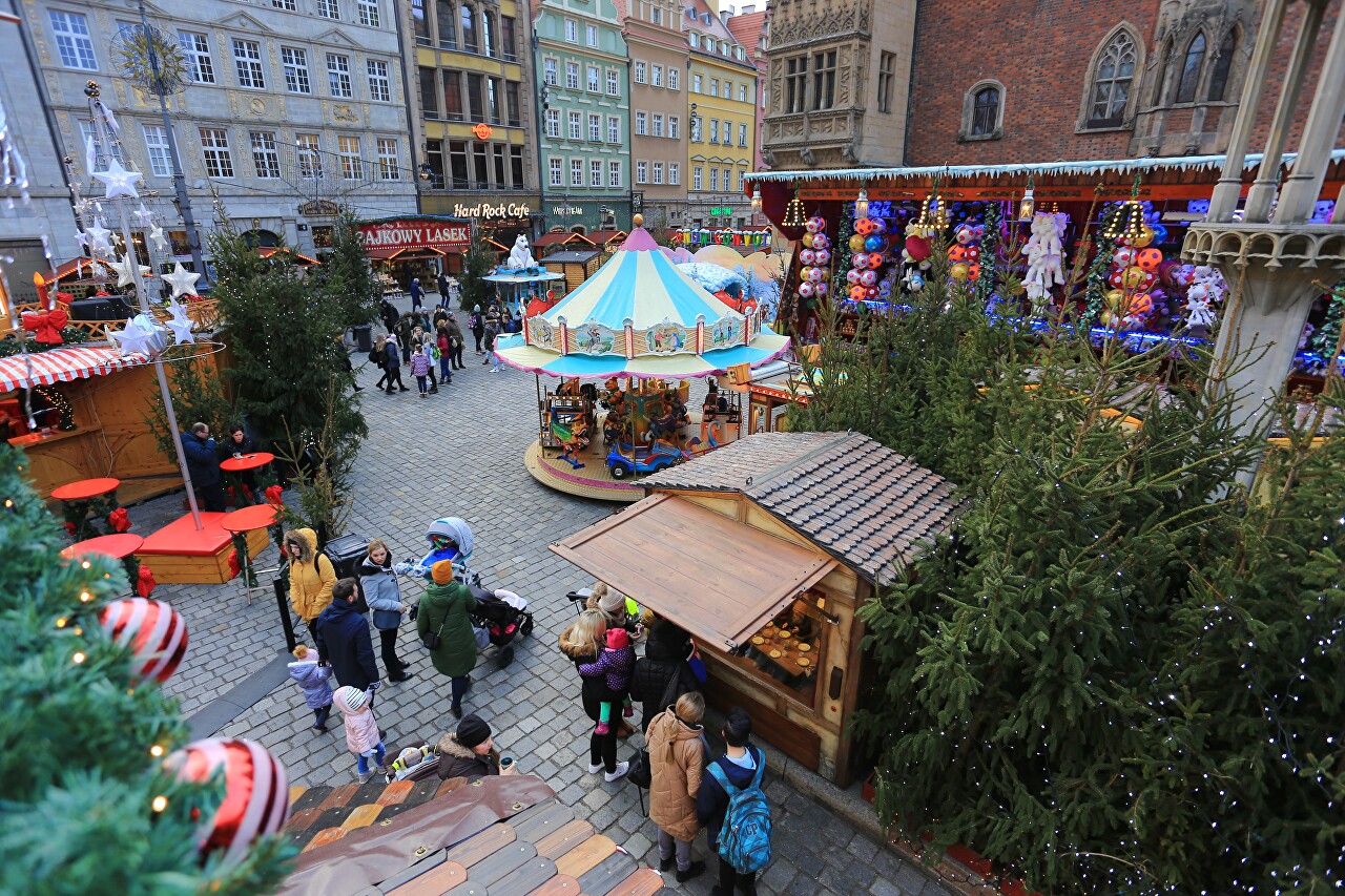 Christmas town in Wroclaw